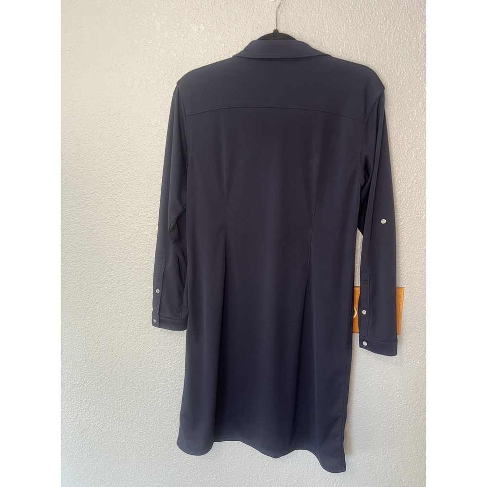 J Crew Navy Button Down Shirt Dress Size Small - Picture 2 of 9